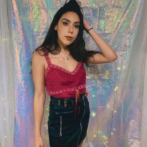 NWT Monsoon Mauve Silk Bustier